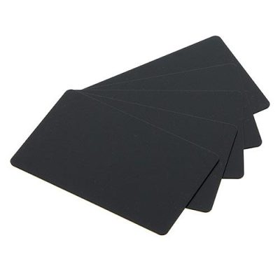 Matt Black Food Grade Plastic Cards - 100 pack