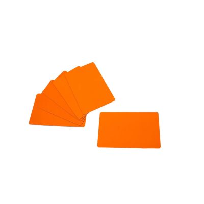 Orange Plastic Cards - 100