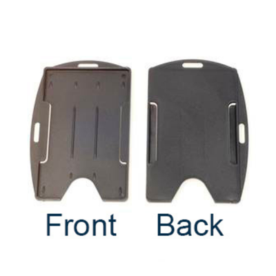 Rigid Single Sided Black Card Holder 86mm x 54mm